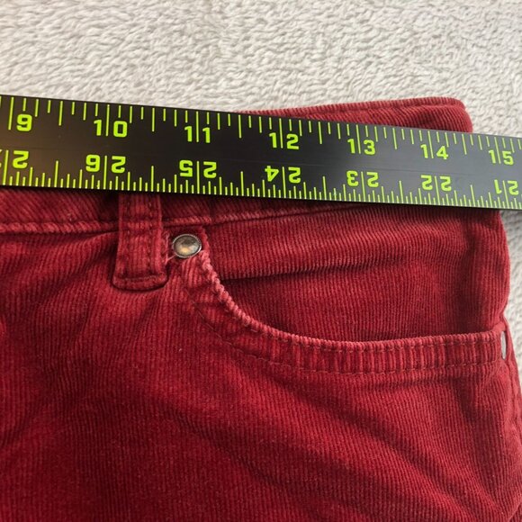 Jessica Simpson Womens Forever Skinny Pants Size 28 Corduroy Slim Straight Red - Picture 5 of 16